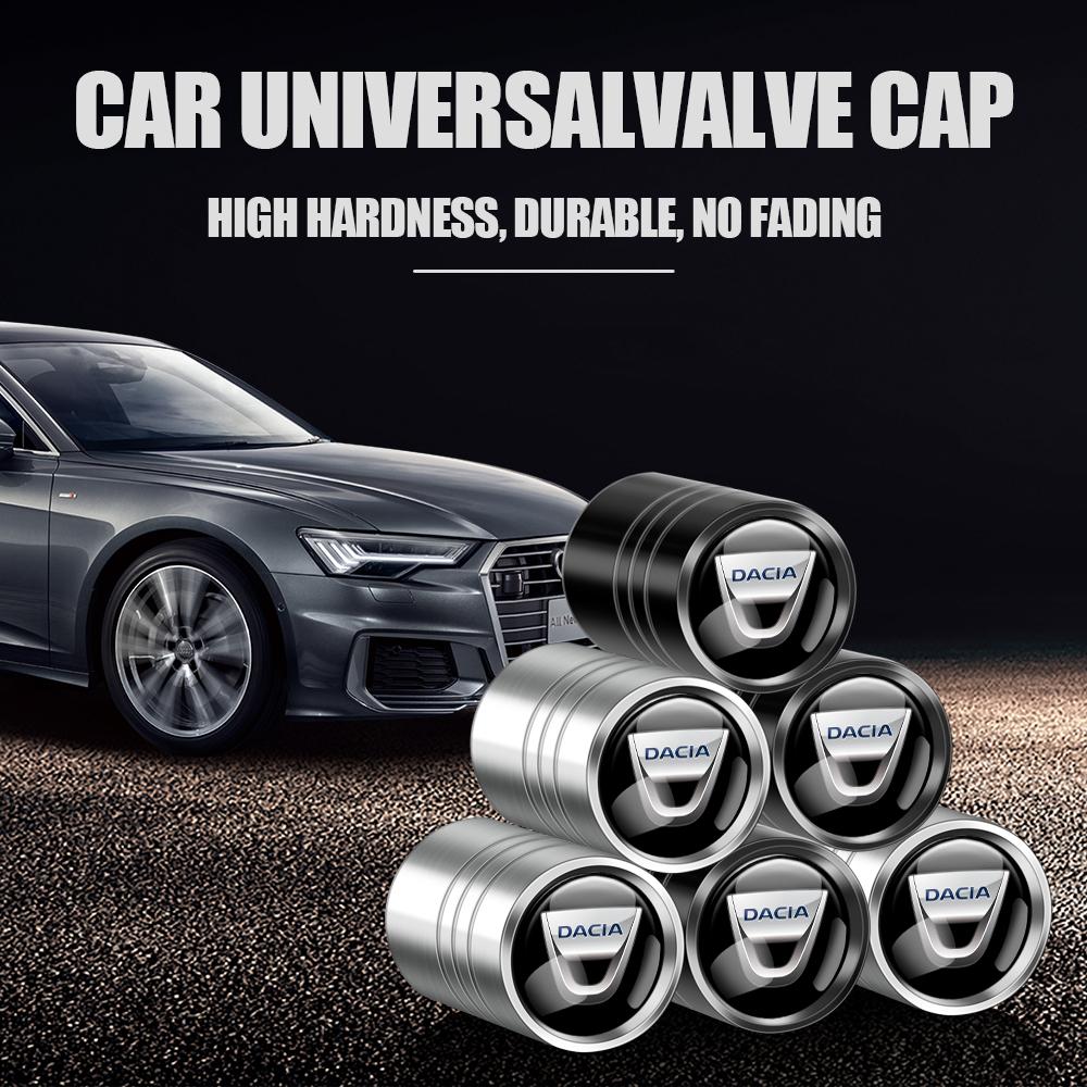 4Pcs Car Tire Valve Cover Metal Auto Wheel Tyre Valve Caps for Renault DACIA Fluence RS Duster Laguna Koleos Kadjar Captur Logan RR8