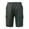 Men's Summer Solid Color Casual Zippered Multi-Pocket Sports Quick-Drying Breathable Shorts