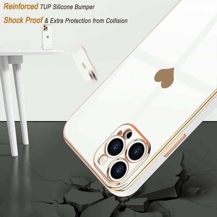 Coque de protection pour téléphone - booling - iphone 16 pro - antichoc - silicone - luxe