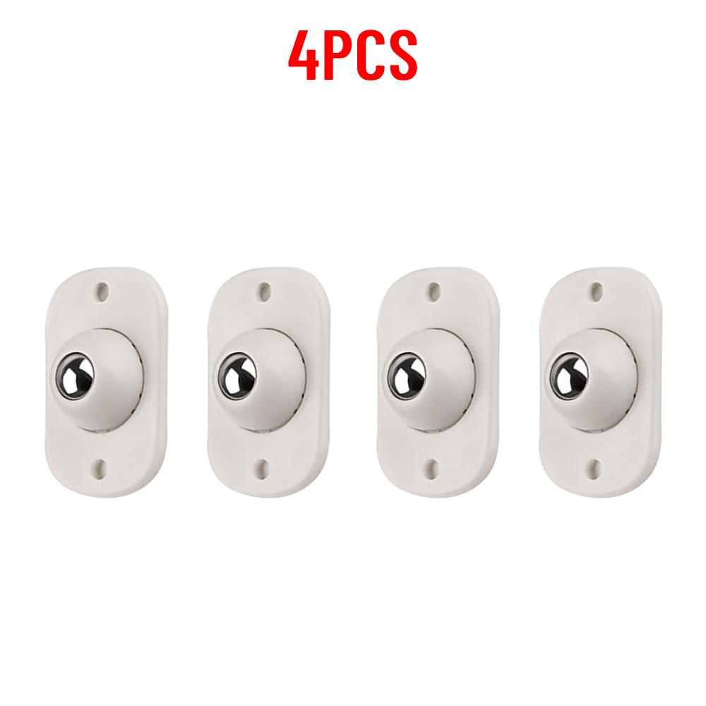 4-100pcs Self Adhesive Caster Wheels Universal Pulley Furniture Mini Swivel Casters Wheel Cabinet Trash Stainless Steel Roller