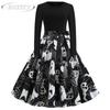 JPNTKY Fashion Summer Long Sleeve O-Neck Casual Dresses