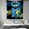 Patchwork Cartoon Bear Pattern Home Decor Tapestry, Wall Hanging, Decorative RV Wall Cloth.ZGT0914136