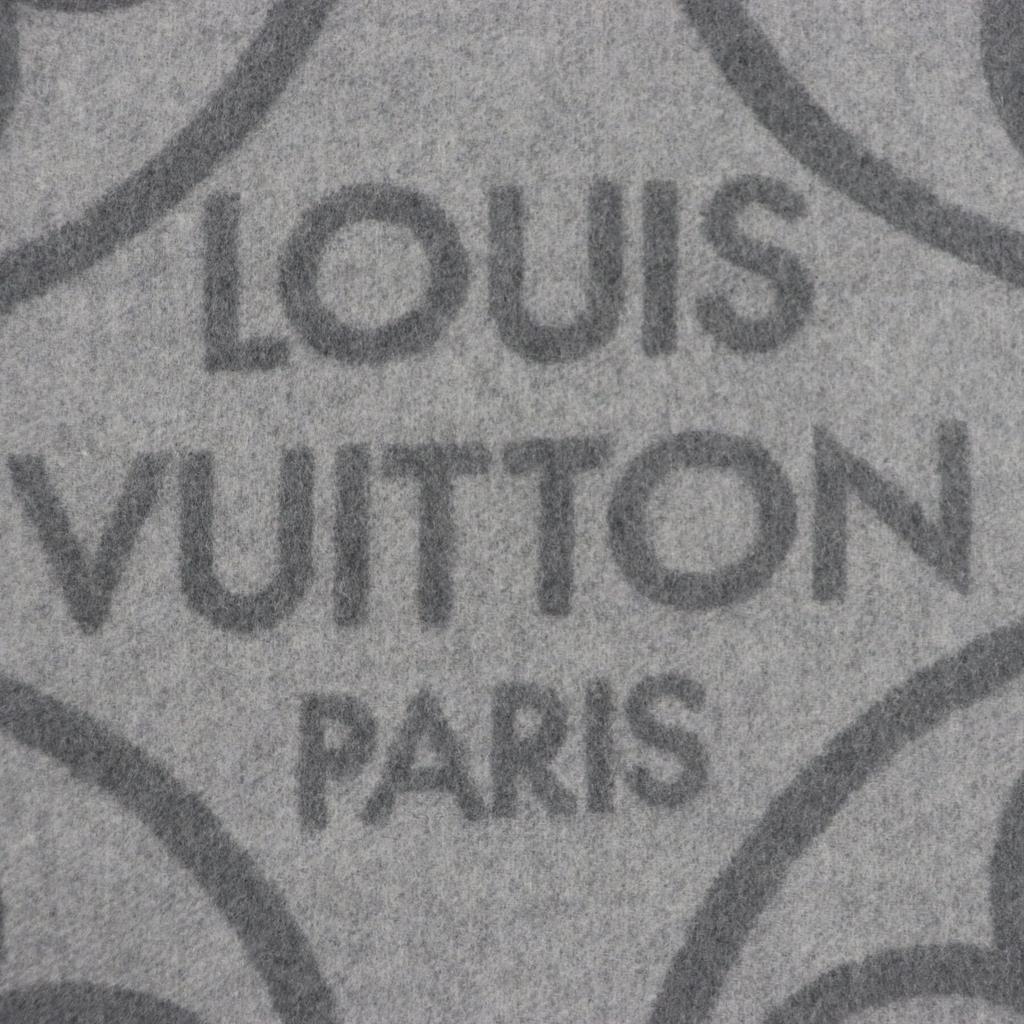 Excellent LOUIS VUITTON Scarf Echarpe earmuffs gray cashmere mens R96950 Used