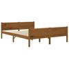 Solid Pine Wood Bed Honey Brown 160 X 200 Cm