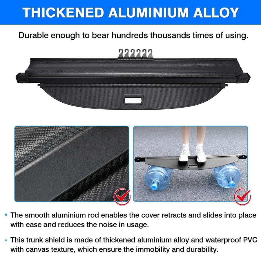 Cargo Cover for 20182023 2024 Chevy Chevrolet Equinox GMC Terrain Accessories Retractable Trunk Cover All Weather Shielding Shad