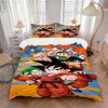 Dragon Ball Heroes Saiyan Teamup Print 3Pcs Bedding Setduvet Cover With 2 Bedropillowcase Home Birthday Gift