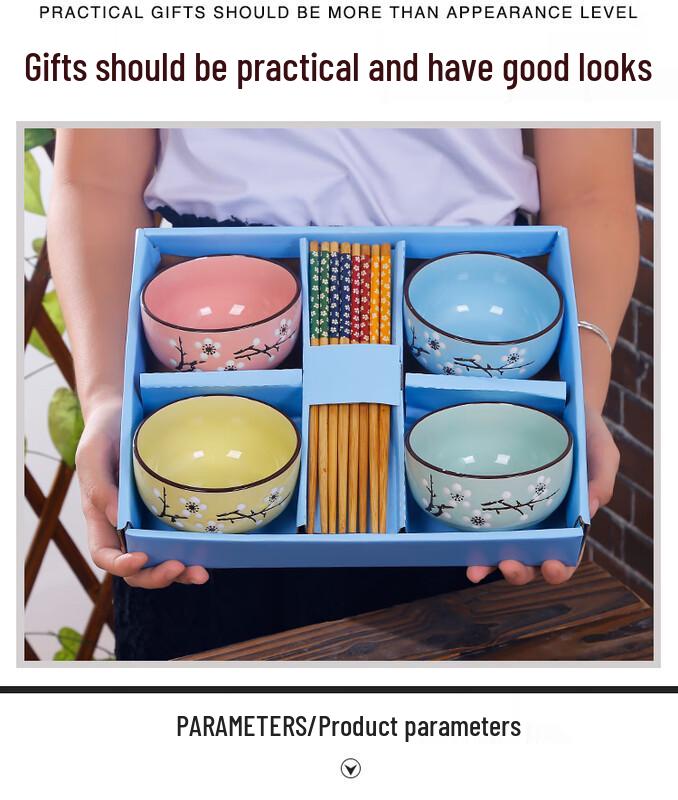 Blue & White Porcelain Dinnerware Gift Set