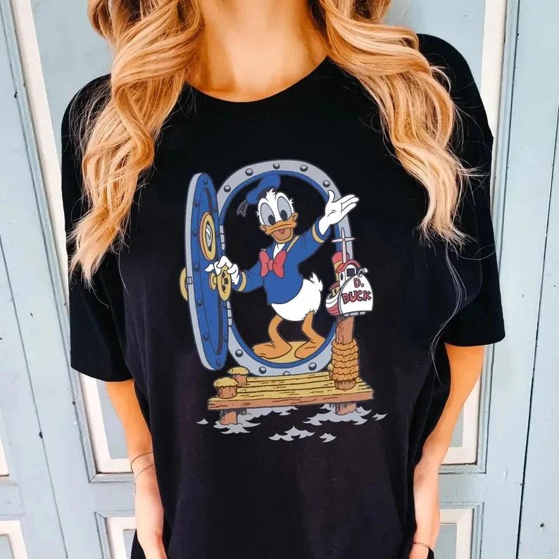 Donald Duck Funny Grumpy Sailor Duck T Shirt Unisex S