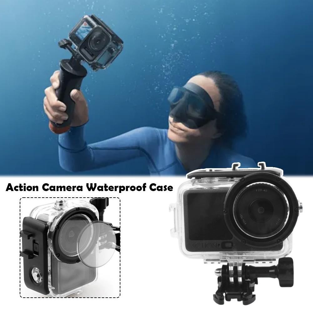 Pour DJI Action 6 Étui de protection étanche et accessoires d'objectif en verre trempé haute définition