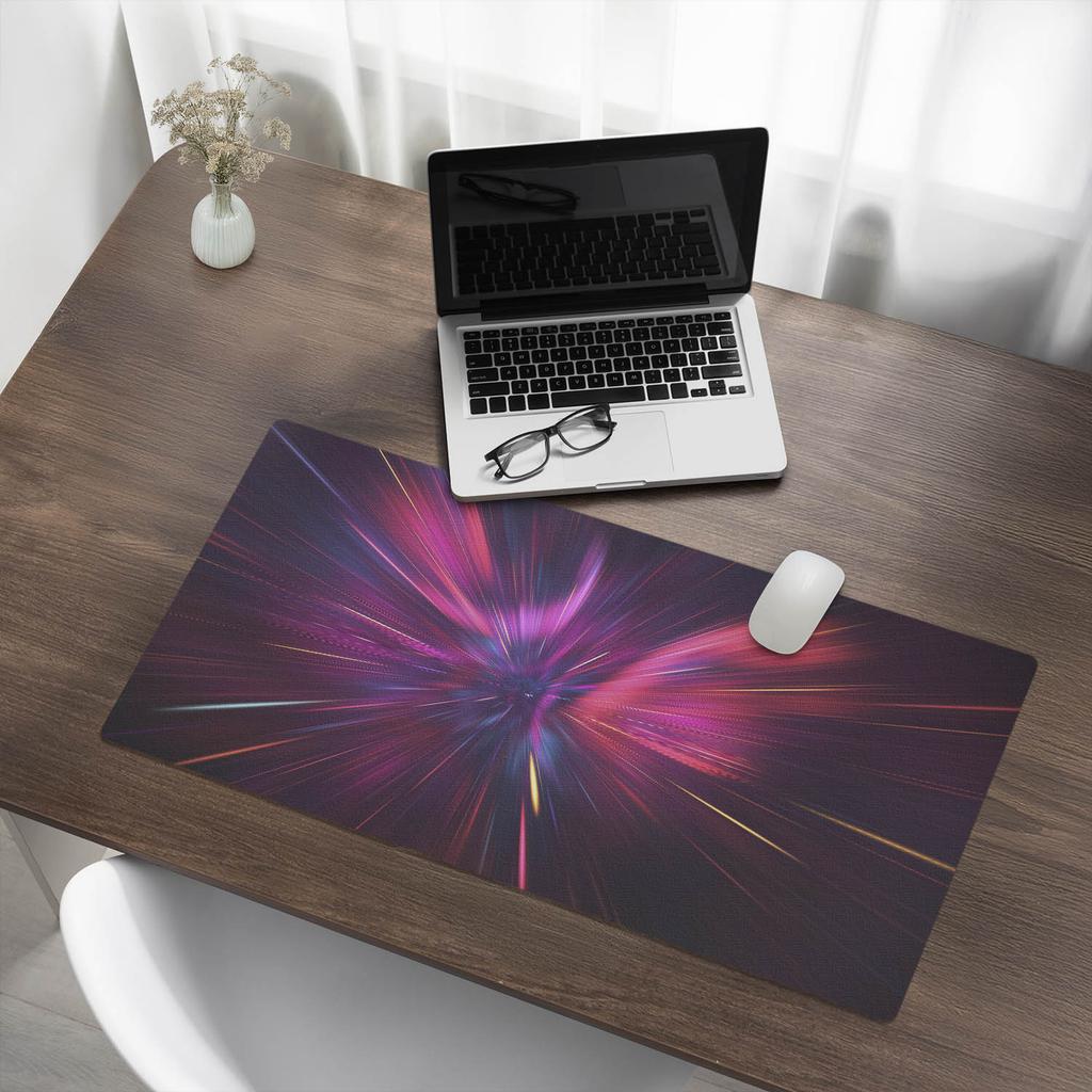Elegant Decorative Desk Mat Space Flares 90x45 Cm