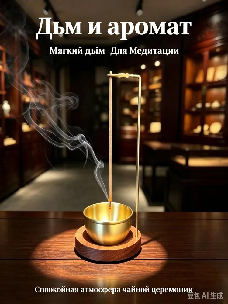 Incense stand against flying ash, aromatic sticks burner stand