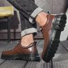 Herren Kleiderschuhe Klassisch Weiches Leder Abriebfest Dicksohlig Schnürschuhe Bequem Lässig Business Leder Herrenschuhe Größe 38-45