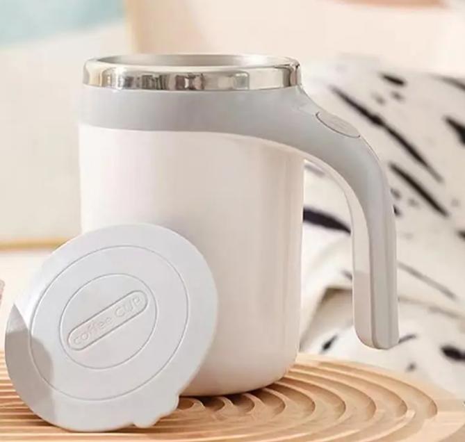 

1pcs Automatic Self Stirring Magnetic Mug Stainless Steel Temperature Difference Coffee Mixing Cup Blender Mixer Thermal Cup 380ml