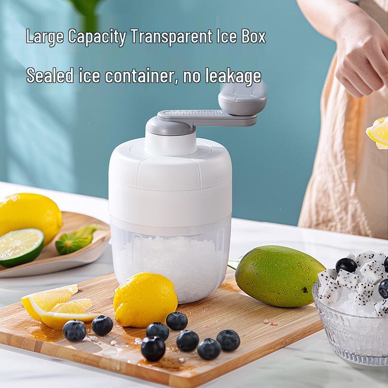 Y Shaved Ice Machine: Manual Hand-Crank Ice Crusher for Fluffy Smoothies and Shaved Ice