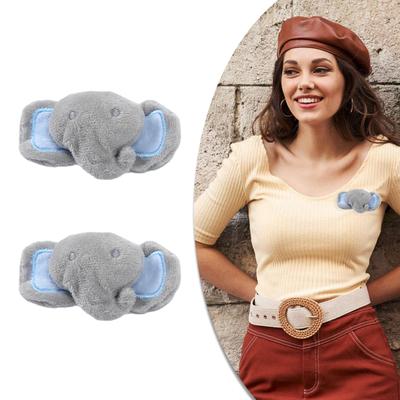 Handmade Plush Elephant Hairhoop Making Supply for Crafting Headband Decors Costume Hairband Materials Crafting Ornament