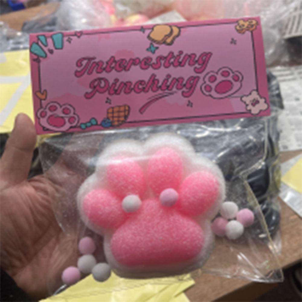 Super Large Cat Paw Squeeze Toy Soft Cat Paw Pinch Toy Funny Cartoon Fidget Toy  Kids Tricky Doll