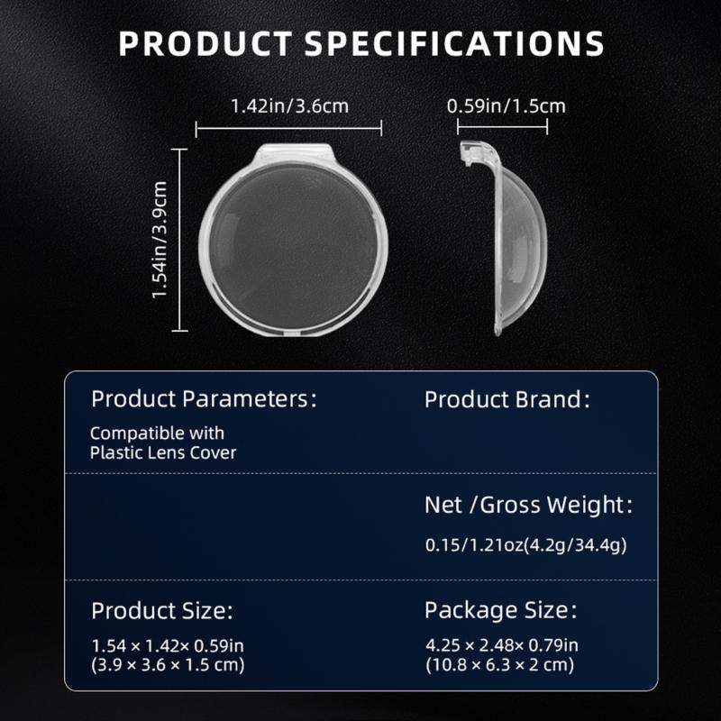 AntiScratch Camera Lens Protectors for 360 Cameras Toolless Mounting System For Adventure Photography