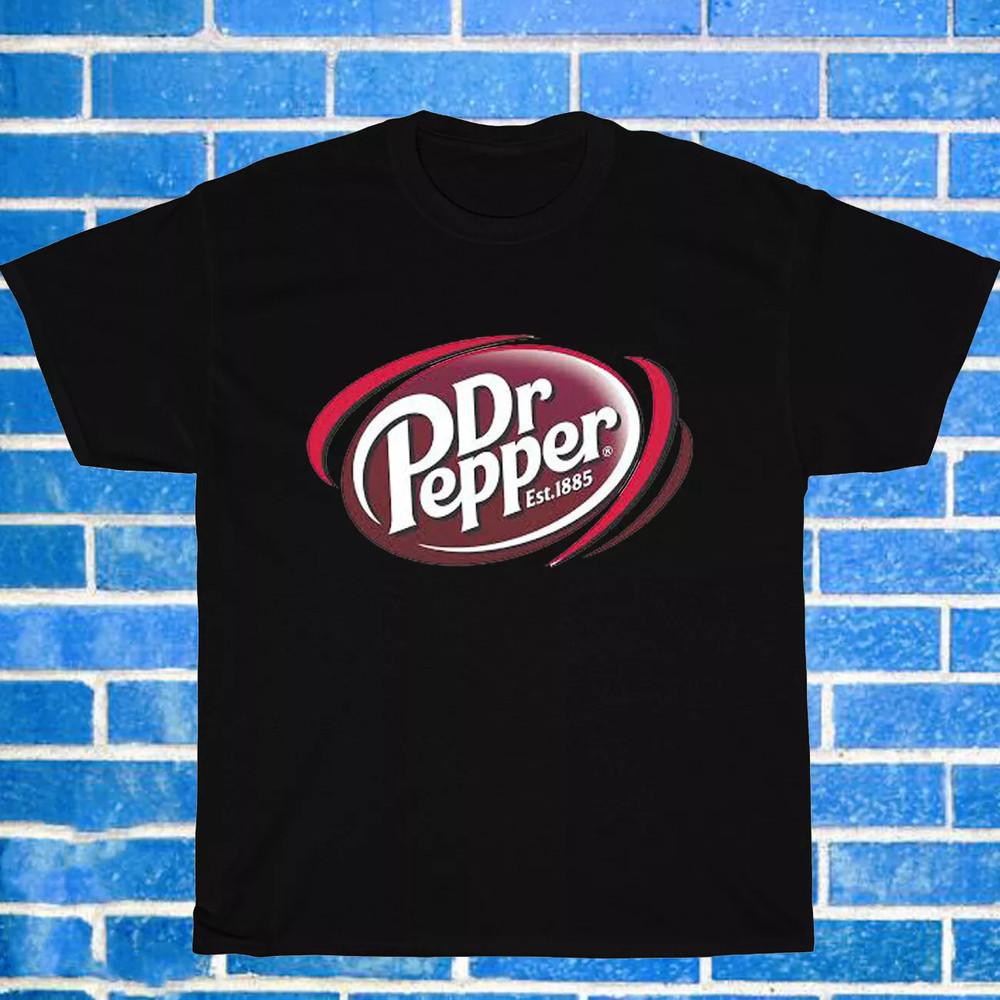 New Dr Pepper Logo Black Grey Navy White Size S5XL Unisex TShirt Unisex T-Shirt L