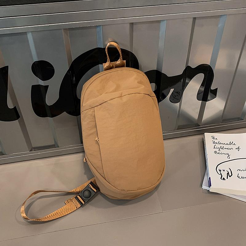 

2025 лето новый нишевый корейский стиль пара повседневный спорт нагрудная сумка женская трендовая легкая простая сумка-мессенджер мужская