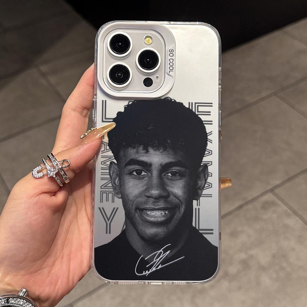 Hot Messies Yamals Phone Case for Samsung Galaxy S26 S25 Edge S24 S23 S22 S21 FE S20 Ultra Plus 5G Colorful Silver Hard Cover