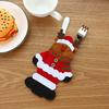 6pcs Christmas Cutlery Bag Set Reusable Tableware Holder For Fork Cutter Storage Holiday Party Wedding Decorations Home