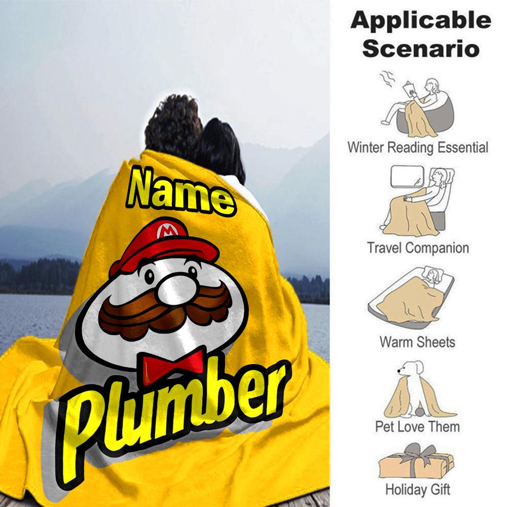 Customiz Name Personality Pringles Blanket Soft &Warm Sofa Office Bed Travel Lunch Break Blanket, Gift Suitable All Seasons
