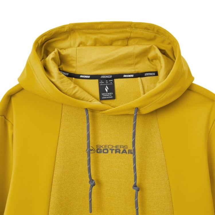 Skechers Outdoor Series Logo Hoodie Unisex Hoodies Mustard-Yellow L424U163-04PJ