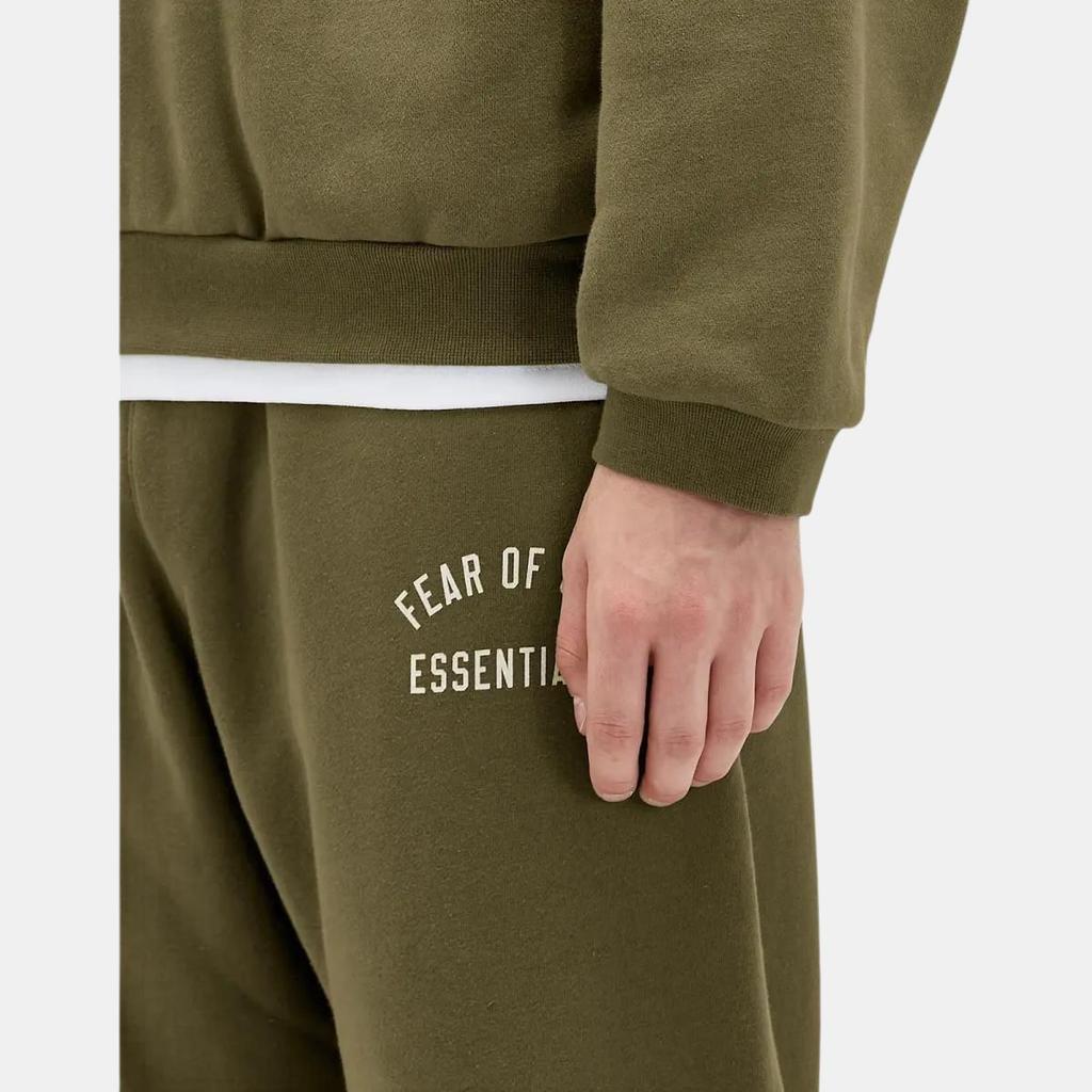 Fear of God Essentials Fleece Sweatpant Military Men Bottoms Green 130BT242025F