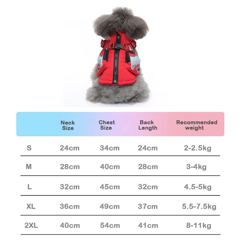 Dog Winter Winter Coat Pet Warm Cotton Jacket for Small Medium Dogs Puppy Windproof Waterproof Cold Weather Clothes Pet Outfit
