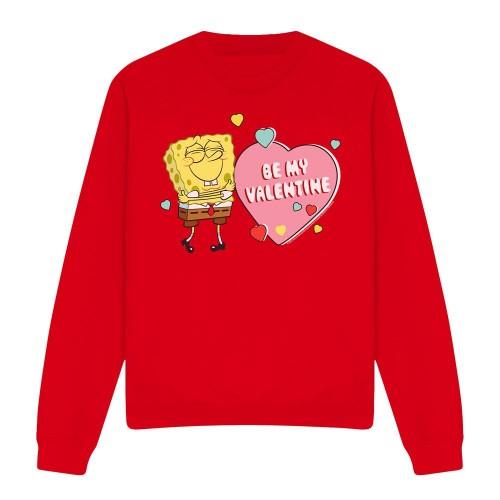 SpongeBob SquarePants Unisex Adult Be My Valentine Sweatshirt
