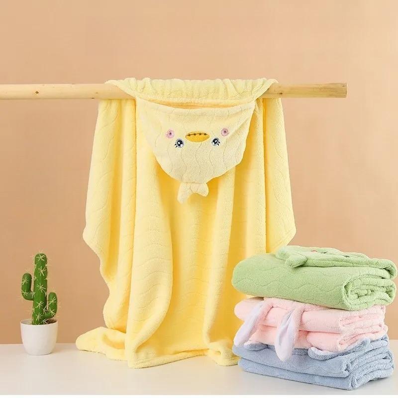 Baby Hooded Bath Towels Cartoon Animal Newborn Soft Towel Blanket Toddler Bathrobe Warm Sleeping Swaddle Wrap For Boys Girls