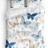 Colorful Butterfly Flowers Leaves Beautiful Duvet Cover 3pcs Bedding Set Home Textile Quilt Cover Pillowcases No Sheet
