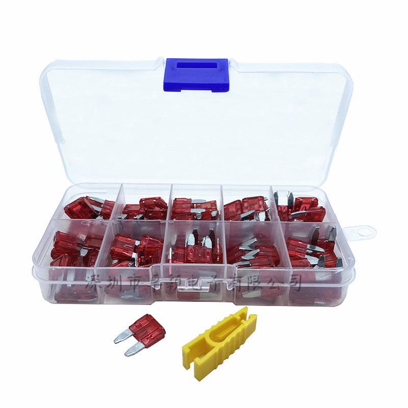 Car Fuse Box Set: Blade Fuses In Small, Medium, & Large (1A, 3A, 10A, 15A)