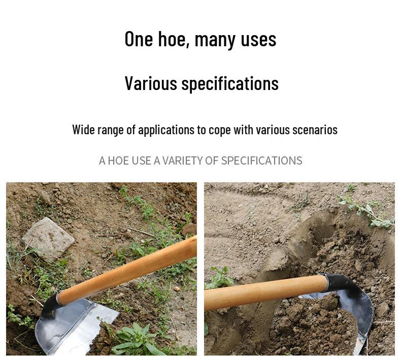 Vegetable Planting Hoe: Versatile Household Tool for Weeding & Digging, Made from Thickened Manganese Steel