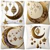 Decorative Pillow Case Eid Pillowcase Breathable Fabric Cohesive Decoration Collection Easy To Clean Pillow Cover