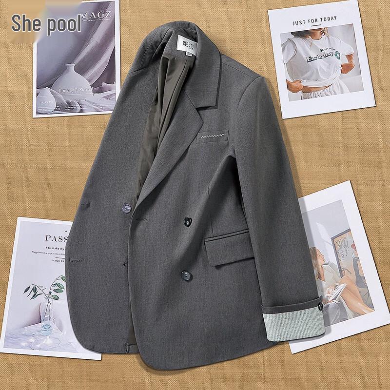 

Женский блейзер оверсайз двубортный Та Чи M