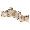 Ancient Architecture Model Set Great Wall of China Design, Wooden Puzzle Desktop Decors Build with Pre-Cut Boards for Collectors, Display Shelves, and