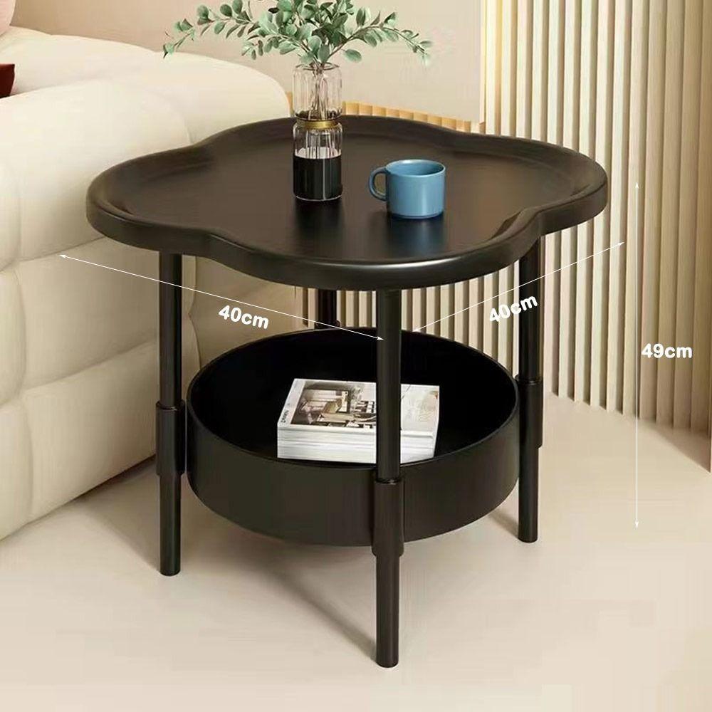 Samll Side Table Plastic Bedside Table Modern End Table for Living Room