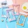 Protective Pouch for Beach Cute Waterproof Phone with Floating Airbag And Lanyard, Clear PVC Cellphone Dry Bag Swimming Cell Pool, Sensitive