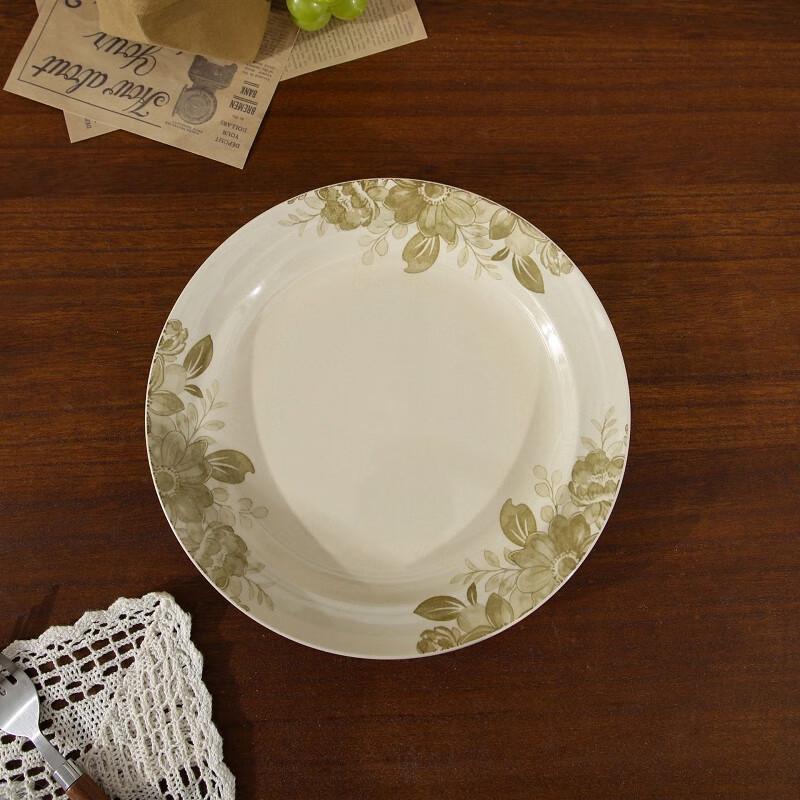 ZISIZ Floral Ceramic Dinner Plate