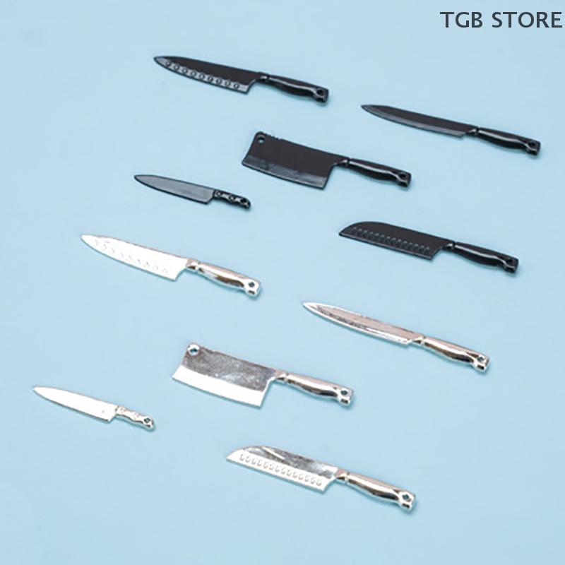 Toy New Kitchen Accessories Dollhouse Knife Rest Model Mini Knives Set Toys Dollhouse Cooking Utensils Dolls House