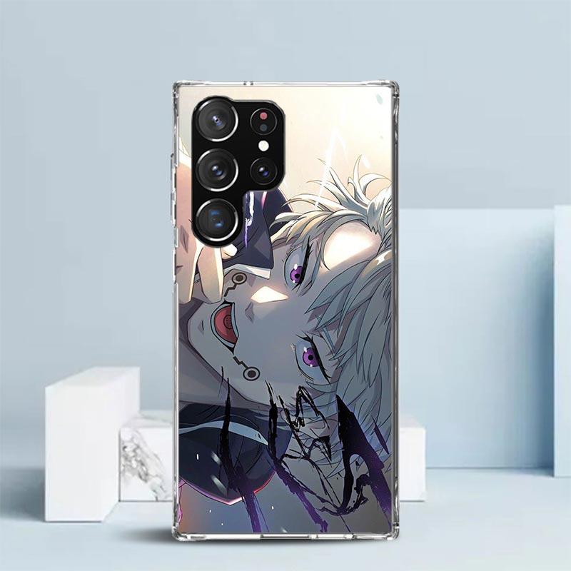 Kaisen J-Jujutsu Inumaki Toge Pouzdro na telefon Pro Samsung Galaxy S24 S25 Edge S26 Ultra S22 S23 Plus S21 + S20 FE Měkký zadní kryt z TPU