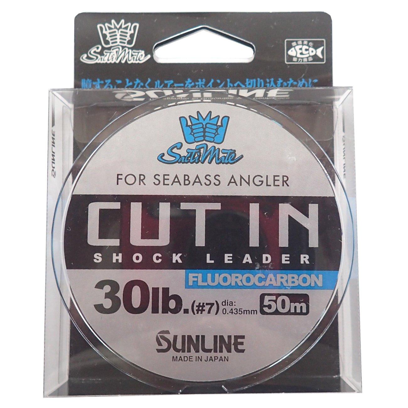 SUNLINE Fluorocarbon Line Saltimate Cut In 50m 30lb Clear #7