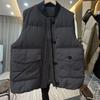 Vest for Women Oversize Thickened WinterLarge Pockets Solid Color Windproof Down Casual Sleeveless Tops Vest