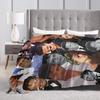 Luis Miguel Flannel Blanket Winter  Super Warm Throw Blanket for Kids Adult Outdoor Pattern Bedspread Sofa Bed Cover