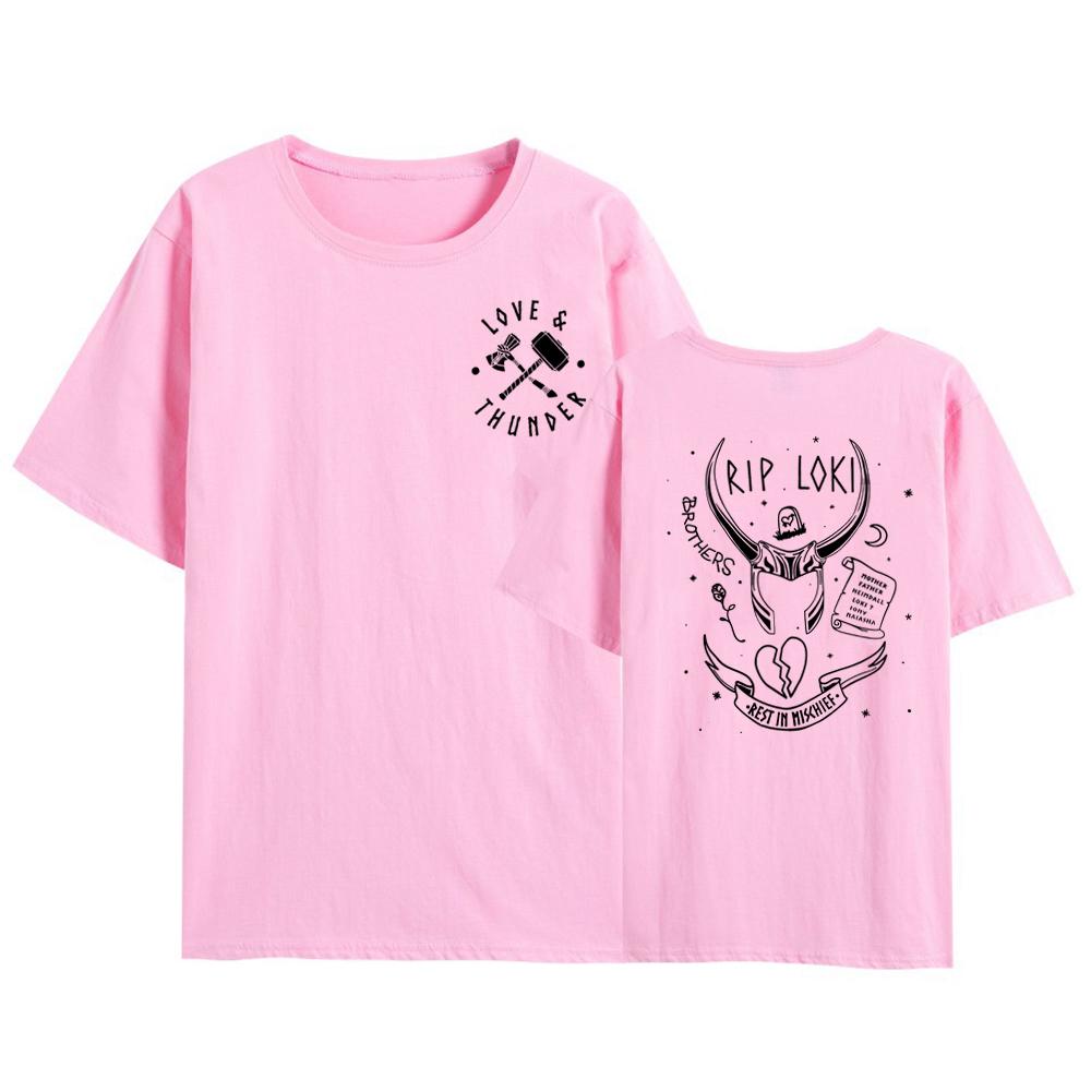 Love and Thunder T-Shirt Thunder Love Tattoo Shirt Rest in Mischief Tshirt Women Graphic T Shirts Short Sleeve Tees