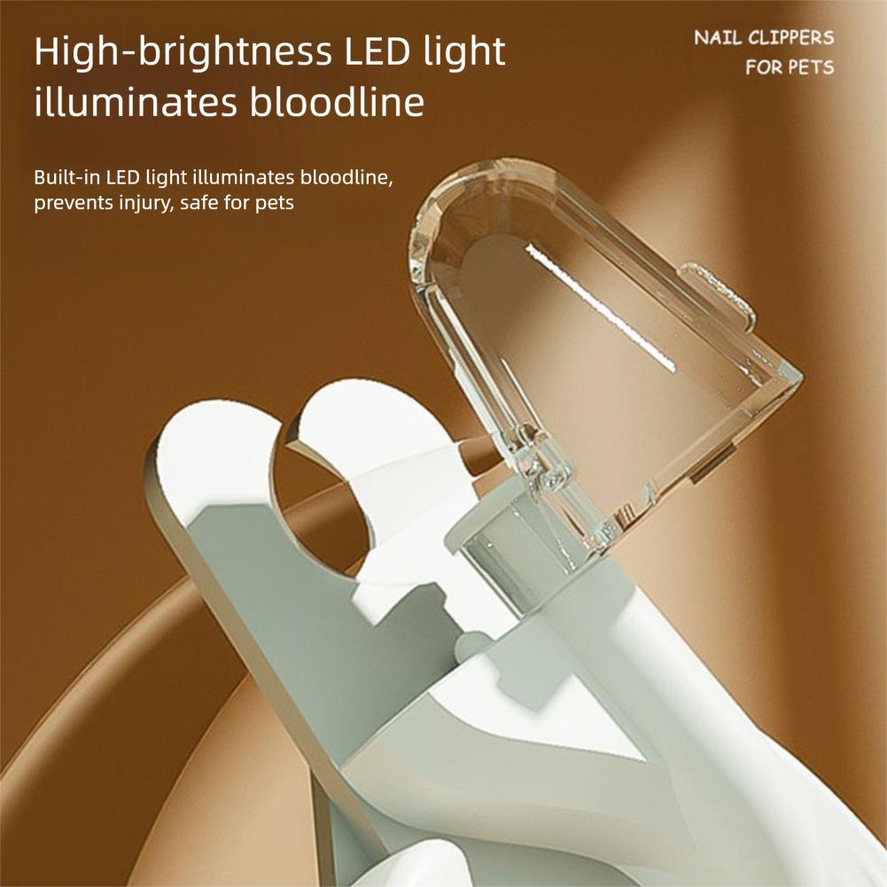 Professionelle Haustier-Nagelknipser mit LED-Licht, Haustier-Klauenpflegeschere für Hunde, Katzen, Kleintiere, Pfoten-Nagelschneider, Heimtierbedarf