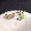 Eyecatching Cute Cartoon Dinosaur Brooch Creative Alloy Badge Stylish Pin For Fashion Fun And
