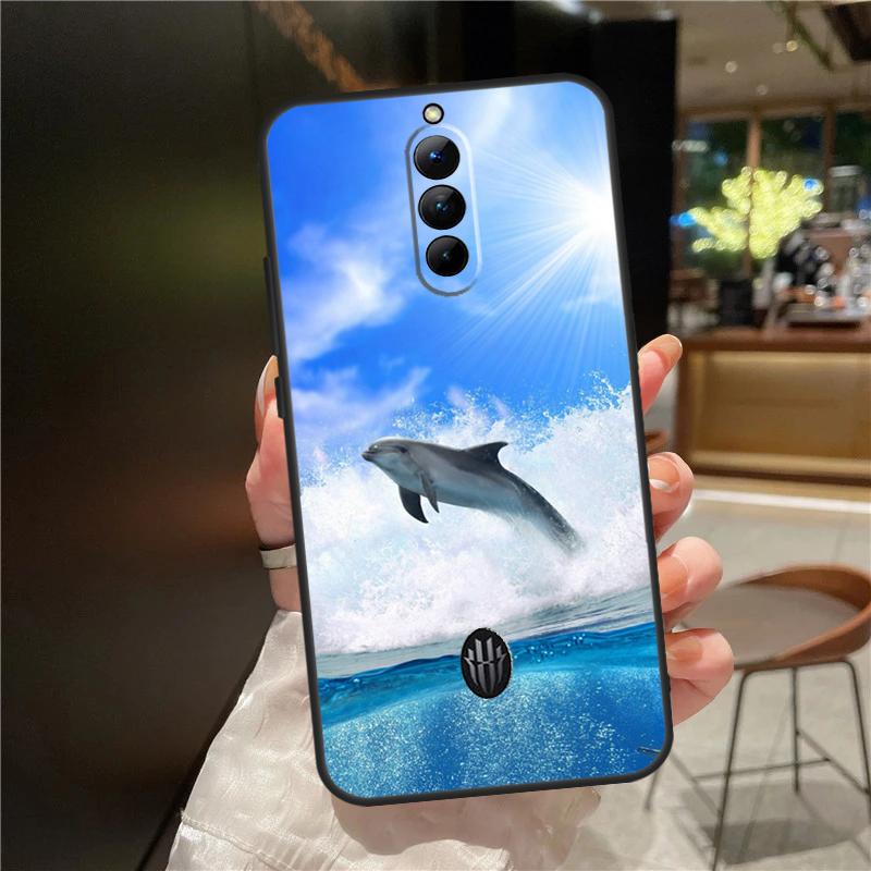 Animal Dolphin Case For ZTE Nubia Red Magic 8 8S 9 9S 10 10S 11 Pro Plus 6 7 6S 7S For RedMagic 10 Air Cover