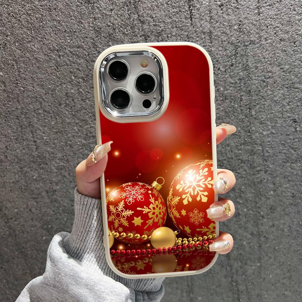 N111 Merry Christmas art Happy New Year мягкие чехлы для телефонов iPhone 16Pro — фото 14